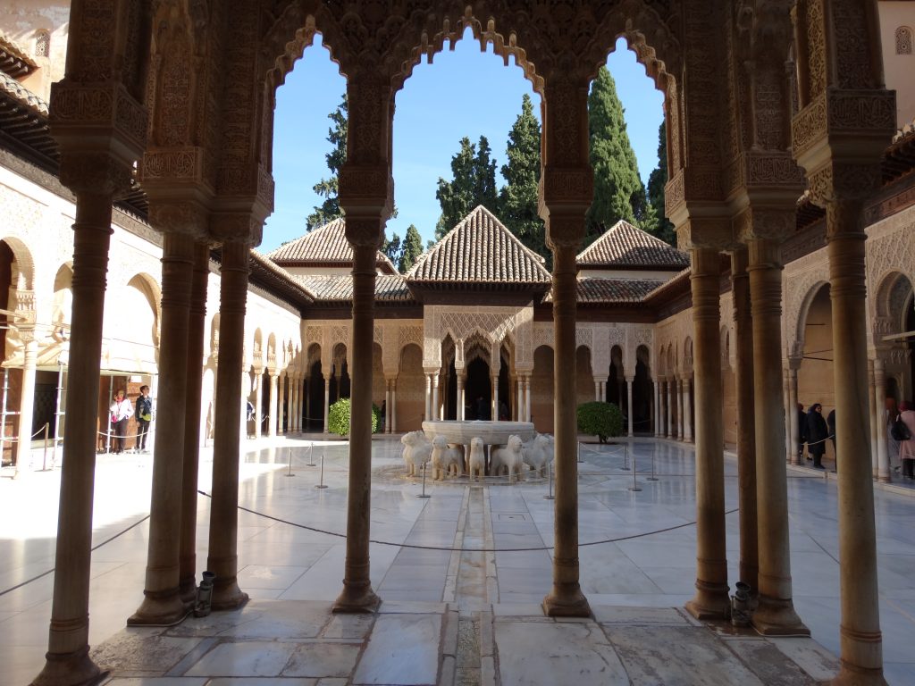 Granada Spain - inside the Alhambra