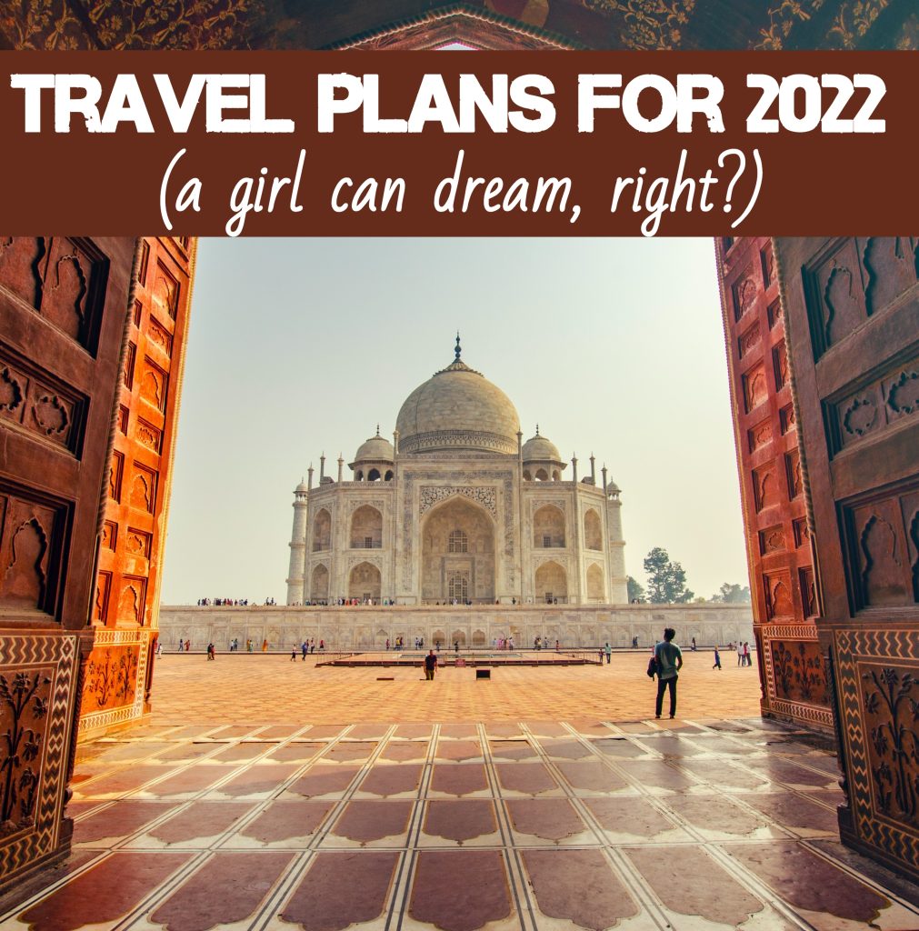 Travel plans for 2022 a girl can dream right India